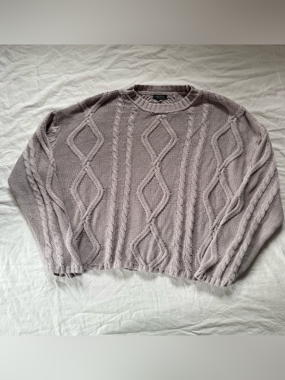 Wild Fable Knitted Oversized Sweater Women's Size Medium Tan